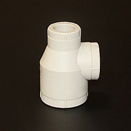 Тройник редуцир. 50*40*50 белый (8/32) ПРО АКВА (РА14552Р)