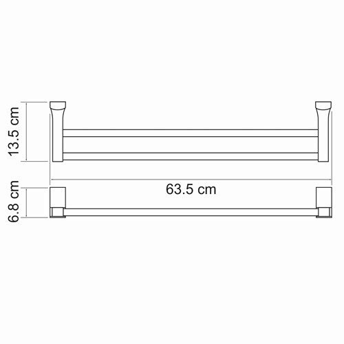 Держатель полотенец двойной К-5040 WasserKRAFT