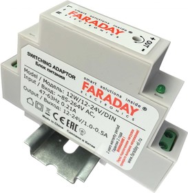Блок питания 12W/12/DIN Faraday (ML13968)