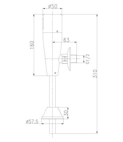 Кран для писсуара Lemark Project ИК датчик (LM4654CE ) 