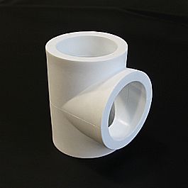 Тройник однозначный 63 белый (4/16) ПРО АКВА (РА14018Р)