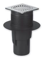 Трап  "MCH"  верт 110\150х150 нерж.сухая заслонка (KVS) (327 S-N) (4/1)