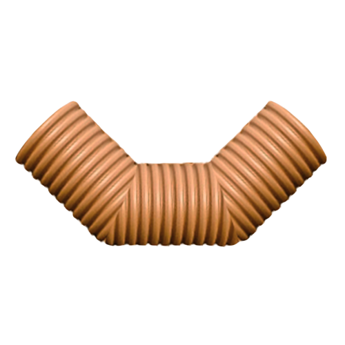 Отвод для труба гофр. двухсл ПП  230/200 FD