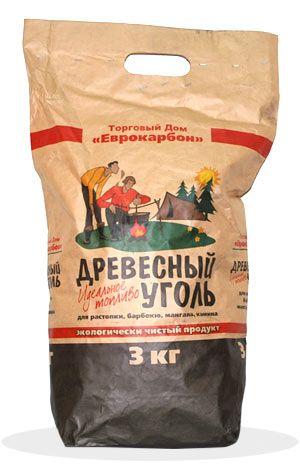 Уголь древесный 3 кг 