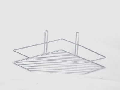 Полка для душевых стоек АБС пластик, хром 280*110 мм (3352)