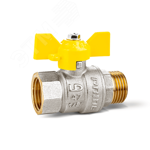 Кран шаровый LD Pride 47.25. ВН Ду 25 Ру40 бабочка GAS (6)