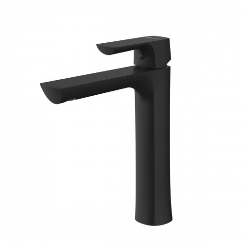 Смеситель д/умывальника "URSUS" (7209BL) высокий черный LEMARK ВЫГОДА!!