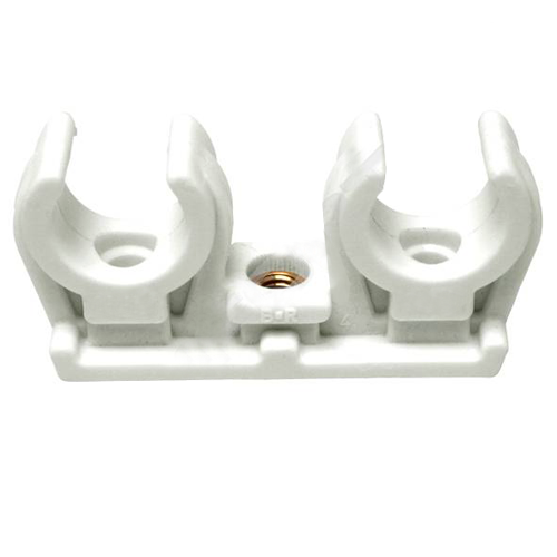 Клипса двойная 28мм 9829с