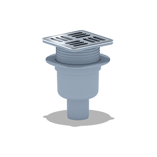 Трап верт. Ду50 с сух. затвором 150*150мм Латунь. VER15S (24/1)