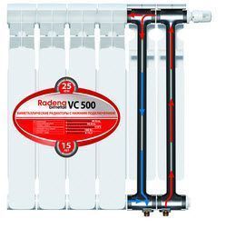 Радиатор бим.Радена VC 500х7 нижнее подключение 1/2 вн. р.  