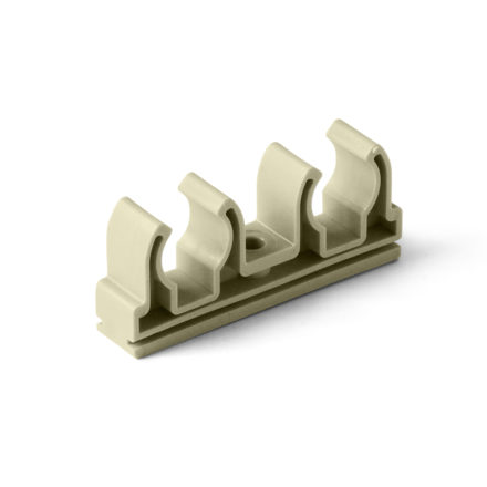 Зажим двойной 2*32 серый (50/150) ПРО АКВА (PA18512G)
