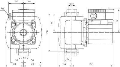 Насос TOP-Z 30/7 EM PN6/10 RG (2048340), 1-фазн., цирк., бронз. корп., без гаек