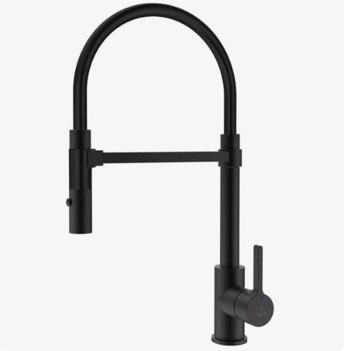 Смеситель д/кухни ROSE гибкий излив оружейная сталь R133T