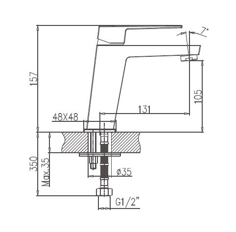 Смеситель д/раковины Haiba HB10191