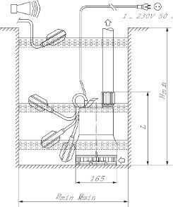 Насос TMR 32/8 (4145325) дренажный (мин. уровень всасывания 2мм!!)