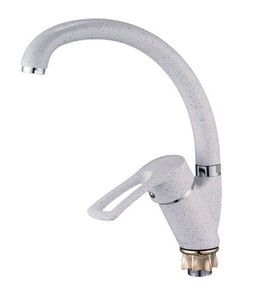 Смеситель д/кухни Solone (KAK4-A181KW) ф 40 одноручк. бок. на гайке белый