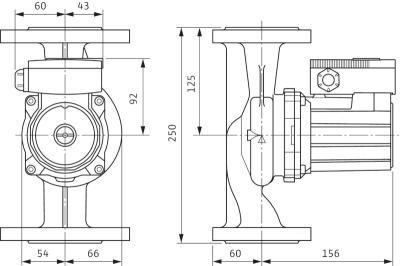 Насос TOP-RL 25/8,5 EM PN6/10 (2065523) 1-фазн., резьб. , цирк. без гаек (аналог UPS 25-80)