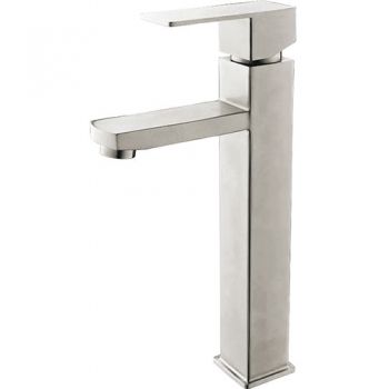 Смеситель д/умывальника MELANA нерж. ф35 (6110) высокий