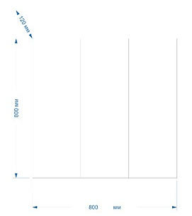 Зеркало-шкаф 80 "Балтика-80" (без света) MISTY 