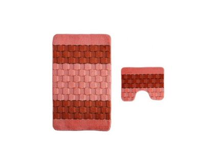 Набор ковриков (2предмета) "SILVER" 60х100см (11 мм) СЕРЫЙ 00201