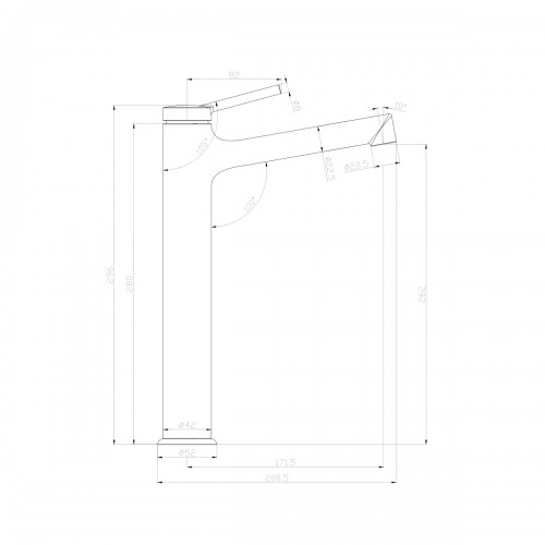 Смеситель д/умывальника "Minima" (3809C) высокий хром LEMARK ВЫГОДА!!