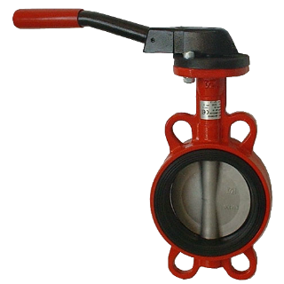 Затвор поворотный ЗПТС-FL-3-80-MN-HT, PN16, 115°С, чуг. диск (46мм) м/ф(12 824)