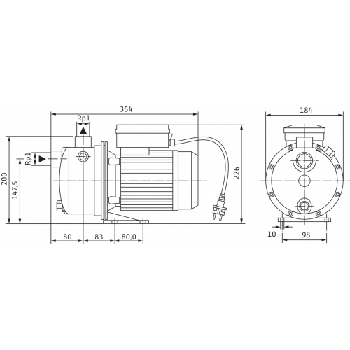 Насос WJ-203-EM (4081222) повысит.