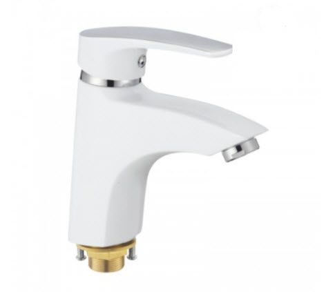 Смеситель д/раковины SHEVANIK белый/хром S5001F