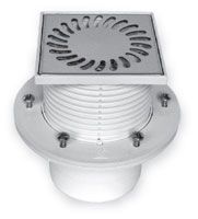 Трап  "MCH"  верт 50\150х150 с фланцем нерж.(440) (4/1)