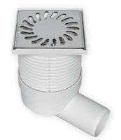 Трап  "MCH"  гориз Ду-50\100х100 нерж.(413) (8/1)