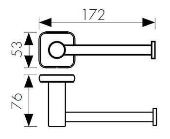 Держатель туалетной бумаги  KH-1720 KAISER