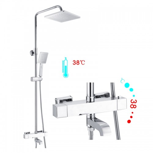 Душ. система ROSE термостат хром R3536 