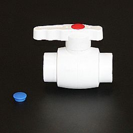 Кран шаровой 40 белый (1/25) ULTRA ПРО АКВА (РА40014)