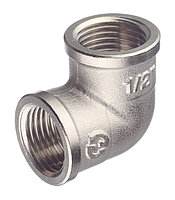 Уголок 1/2" г/г латунь никель LD (52)