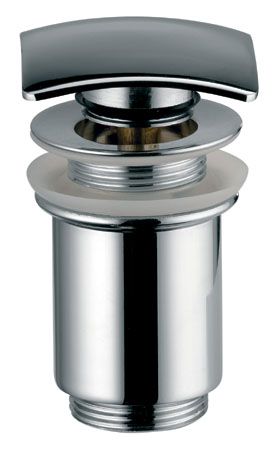 Донный клапан KAISER хром. квадрат с переливом (8034)