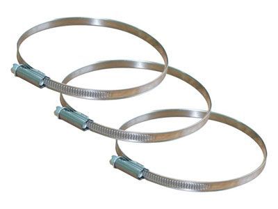 Хомут стальной червячный 150-170