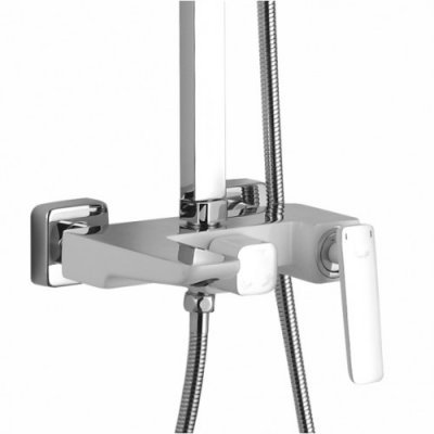 Душ. система ROSE белый/хром R1636F