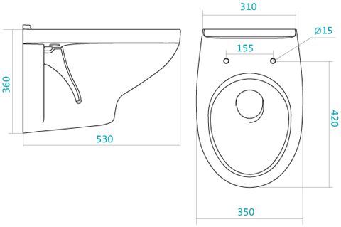 Унитаз подвесной Santek "Бореаль" мультилифт (Чебоксары)