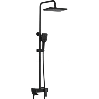 Душ. система ROSE черный с изливом R2736H