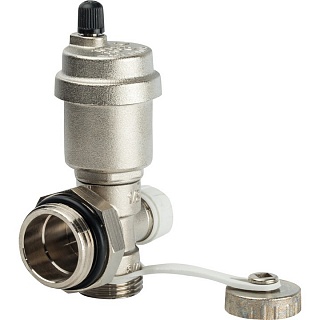 Фитинг регулируемый концевой с дренажным вентилем, автоматический возд. 1" (SMS-1000-010001) STOUT