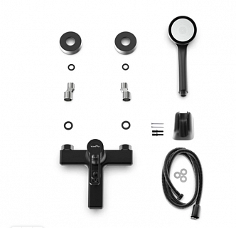 Смеситель д/ванны "KUDO"(KUD-1014) короткий излив черный TOKITO