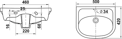 Комплект мебели 60 "Уют-60" напольная 2 дв.+1ящ. MISTY (ум.Уют-60)