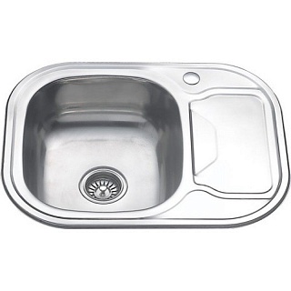 Мойка нерж врезная  MELANA 49х63  (0,6х160) декор (12) 189 снято с производства