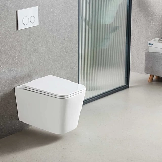 Унитаз подвесной безободковый Vincea "Q-line" TORNADO белый .сиденье slim м/л  VT1-12T ВЫГОДА!!