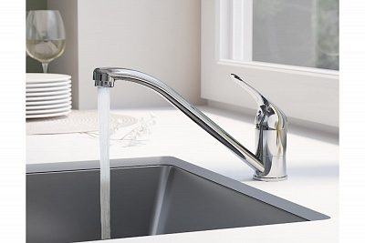 Смеситель д/кухни "Kitto" (KIT-1012) поворотный излив TOKITO снято с производства!