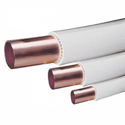 Труба медная мягкая в ПВХ оболочке 15х1 отрезок 6 м