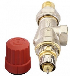 Клапан терморег. RTR-N UK угл. DN15, PN10, Тmax=120°С, Kvs0,9 для 2-труб. системы отопл. (013G7048)