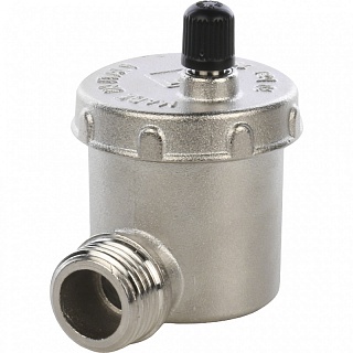 Воздухоотводчик автоматический угловой никель 1/2" 0-110С (144/10) (SVS-1013-000015)