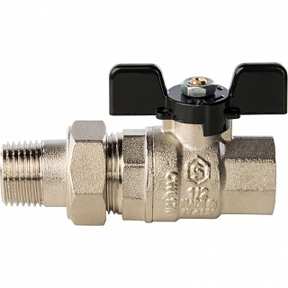 Кран шар. полнопроходной с амер. баб. ВН 1/2" (SVB-0007-000015) STOUT 