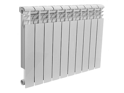 Радиатор бимет. Rommer Optima BM500 10 секций (RAL9016)  